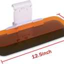 runmade 2Pcs Car Sun Visor Day and Night Shade Windshield Anti-Glare Blocker HD Driving Visor Glare Sun Shield Tinted Extension