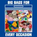 Ziploc Big Bags 20 Gallon XXXL, Reusable Large-Capacity Plastic Storage Bags, 6 count
