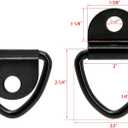 12 PCS V Ring Tie Down Anchors 2" Diameter Steel Tie Down V-Ring Bolt On Trailer Anchor for Trailer, Cargo, Truck, Warehouse, Boat