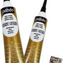 P e b e o Cerne Relief Outliner- 2 Pack Gold Paint Dimensional Color Relief Paste- Mixed Media & Modern Art Supplies Relief Paint Set for Pebeo - Stained Glass Art, Outline in Color with E-book