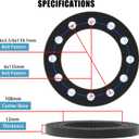 6x5.5 6x139.7 6x135 Universal Wheel Spacers 1/2" (12mm), 4PCS Forged Wheel Adapters for Chevy Silverado Suburban Tahoe/ GMC Sierra Savana Yukon/ Ford F150 Expedition/ Toyota Tacoma 4Runner FJ Cruiser