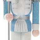 Blue Nutcracker Figure 12 Inch Christmas Nutcracker Ornaments Traditional Wooden Nutcracker for Festival Party Decorations (King)