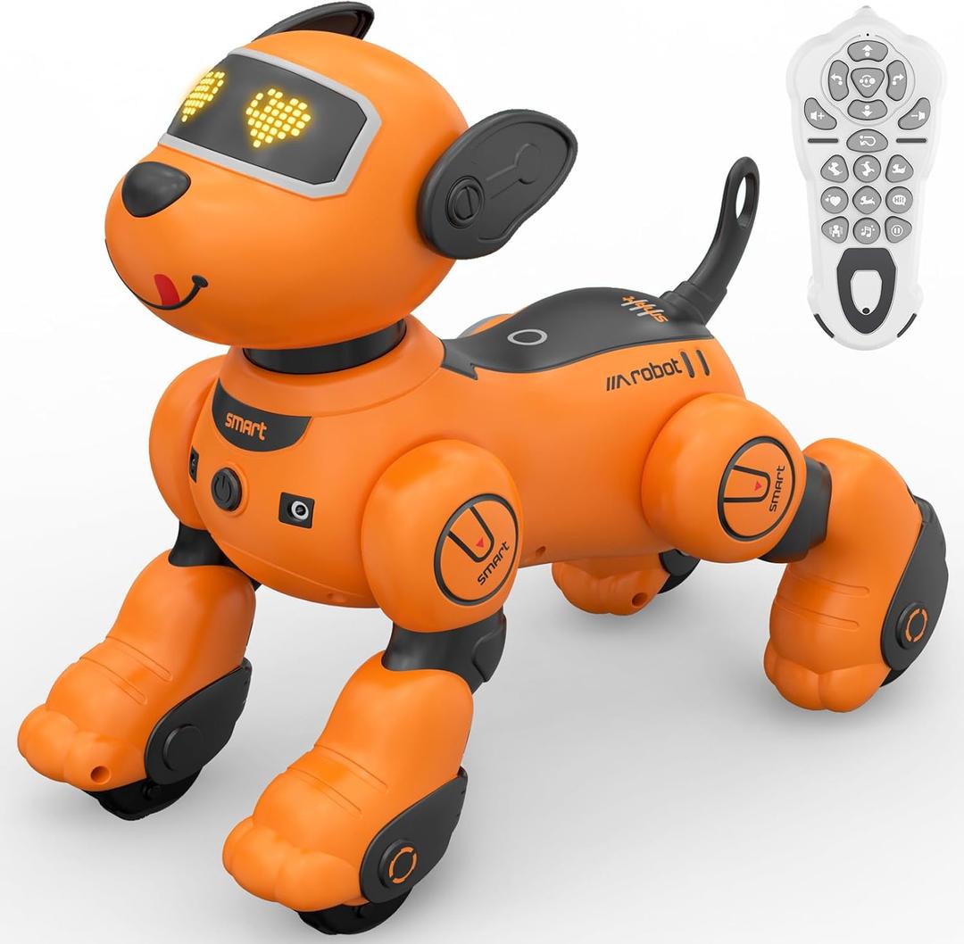 Zechuan Robot Dog for Kids, Smart Remote Control Robots Dancing Toy for Boys and Girls Birthday Gifts for Children (Yellow)