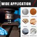 C&T 5 Piece M35 Countersink Drill Bit Set, 1/4'' 3/8'' 1/2'' 5/8'' 3/4'' with Bit Holder & Storage Case,High Speed Steel,5 Flute 82 Degree, Suitable for Drilling Copper, Metalworking, Wood, Plastic