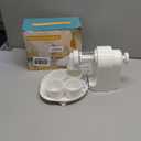 Electric Snow Cone Machine, Electric Ice Crusher with Blade Guard Protection and No-Hand Crank Design, Portable Snowcone Maker for Home, Kids Party, Outdoor, Easy to DIY, White