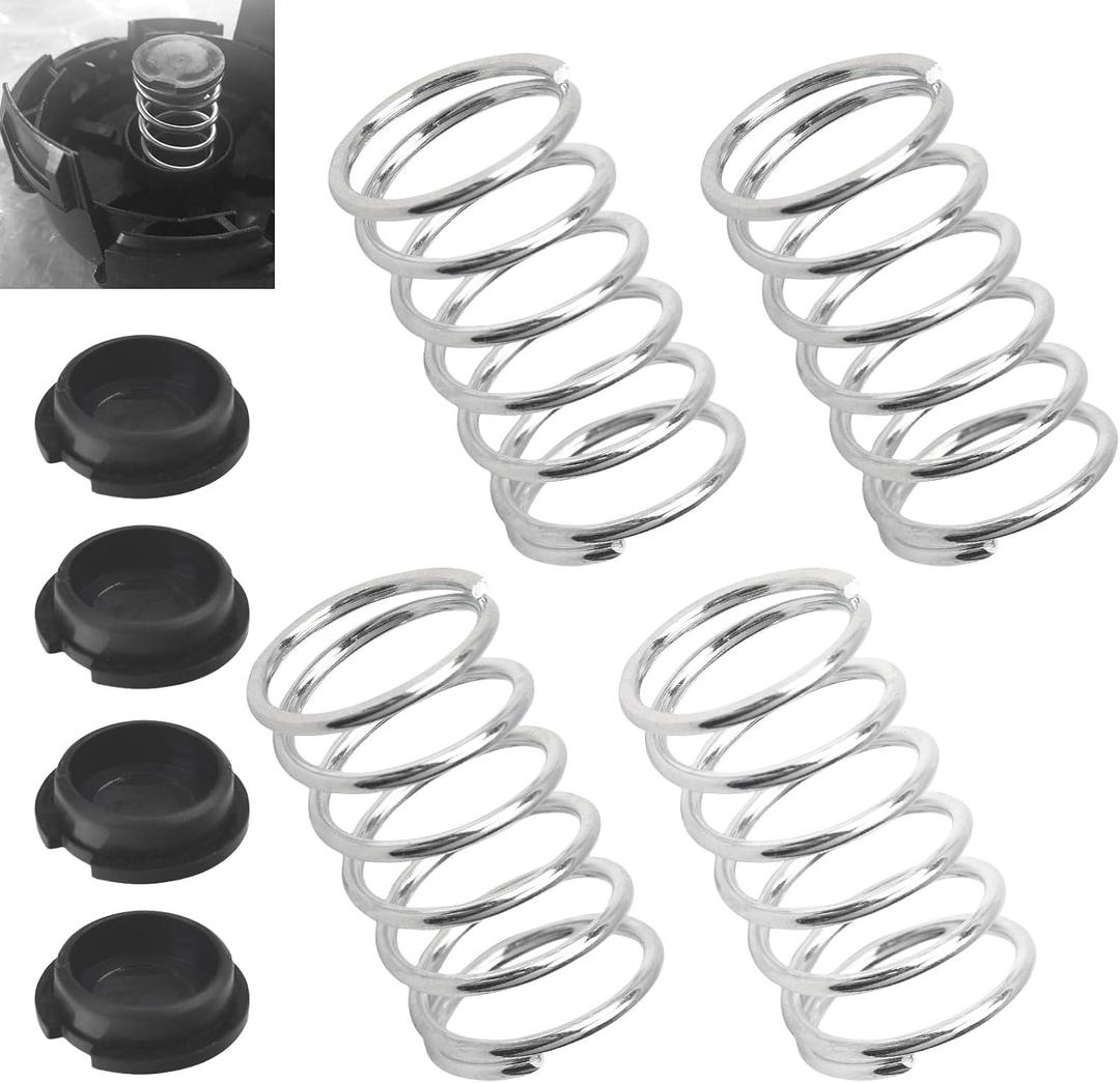 Karbay 4 Pack V494000840 & V450001880 Spring and Spring Cap Compatible with Echo Speed Feed 400 450 375 GT-225 GT-230 SRM-225 SRM-225i Trimmer