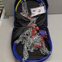 DEDC Auto Lock Snow Tire Chains,1Min Quick,4.5mm Enhance Manganese Steel Heavy Anti Skid Chains for Car Off Road SUV And Pickup Trucks Traction Ice Iced Cold Road 255 265 275 285 295 Set of 2 (KS1618)