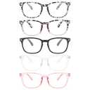 MIGSIR Blue Light Blocking Glasses for Computer Gaming, Fashion Fake Helps Reduce Screen Fatigue Eyeglasses for Women Men