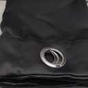 NICETOWN Thermal Insulated Black Blackout Curtains/Drapes 84 inches Length 2 Panels Set for Living Room, 42 inches Wide, Privacy Sound Reducing Room Darkening Draperies Window Treatment