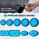 Poolvio 18-Foot Round Above Ground Pool Liner Pad, Geotextile Under Padding, Extends Liner Life, Puncture & Weed Barrier, Eco-Friendly Fabric