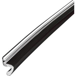 M-D Building Products 91811 Soundproof Weather Stripping Door Seal, 60 feet Black Vinyl-Coated Foam Kerf/Channel, Easy to Install, Large Gap Coverage, Dust & Water Prevention
