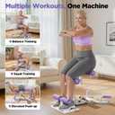 FEIERDUN Squat Machine for Women, Adjustable Deep Squat & Glutes Trainer, Low Impact Core & Lower Body Workouts, Push Up Board & Strength Training, Easy to Assemble Home Gym Equipment, 400Lbs Weight Capacity