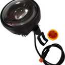 EBike Headlight for Night Riding Compatible for 36 48V Mountain EBike LED Bulb Front Light for Fat Tire Bikes 6W Power (3-PIN Male Connector)