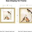3x3 Picture Frame Set of 3, Brass Metal Square Photo Frames with HD Glass, Fits 2x2 with Mat or 3 x 3 without Mat, Display for Wall and Table