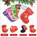 10 Pcs Christmas Toys Magnetic Color Sorting Set, Educational Xmas Stocking Whiteboard Fridge Magnets, Colors Matching Games Sensory Toys for Toddlers Kids Preschool Learning Activities