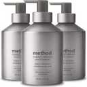 Method Gel Hand Soap, Violet + Lavender, Reusable Silver Aluminum Bottle, Biodegradable Formula, 12 oz (Pack of 3)