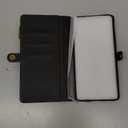 Defencase Compatible with Samsung Galaxy S22 Plus Case Wallet with RFID Blocking Card Holder for Women Men, PU Leather Magnetic Snap Flip Zipper Strap Phone Case Fit for Galaxy S22 Plus 5G 6.6", Black