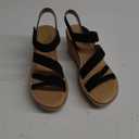 Soda “Sheet” ~ Women Round Toe Multi Strap Wedge Sandal, Size 10