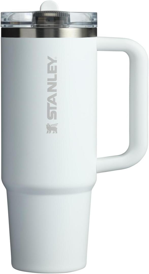 Stanley Quencher ProTour Flip Straw Tumbler with Leakproof Lid 30 oz | Built-In Straw & Handle | Cupholder Compatible for Travel | Insulated Stainless Steel Cup | BPA-Free | Frost