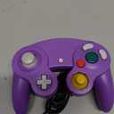 Donop 2 Pack Wired Controllers Compatible with Wii Gamecube Game Cube NGC Console (Black Purple)