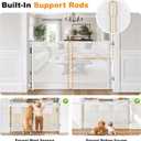 Retractable Baby Gates for Doorways 50” Wide Mesh Pet Gate