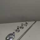 Tecmolog Drill Free Shower Slide Bar ABS Plastic Height/Angle Adjustable Shower Rail Suction with Dish Chrome, BC4044