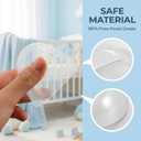 Toyvian Milk Bottle Caps Replacement, 6 Pcs Clear Plastic Feeding Bottles Lids Replacement, The Bottom Diameter is Approximately 6.2cm