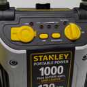 STANLEY J5C09 Portable Power Station Jump Starter 1000 Peak Amp Battery Booster, 120 PSI Air Compressor, USB Port, Battery Clamps