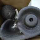 XBrand 41" Modern Sphere Curve Cascading Fountain, Resin (Brown)