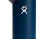 Hydro Flask Water Bottle - Insulated Stainless Steel - Wide Straw Lid, Non Spill, Leakproof in 24 Oz Indigo Blue