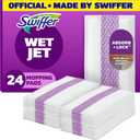 Swiffer WetJet Hardwood Floor Cleaner Spray Mop Pad Refill, Bathroom Cleaning Supplies, Hardwood Floor Cleaner, Multi Surface, 24 Count