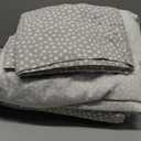 True North by Sleep Philosophy Flannel Sheets Queen Size, Cozy 100% Cotton Flannel Bed Sheets, Ultra Soft Cute Sheet Set, Novelty Print Themed Cold Weather Warm Bedding Set, Grey Dots 4 Piece