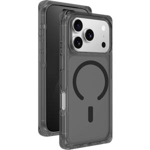 AMAZINGthing for iPhone 17 Pro Max [Omni Case], Designed for MagSafe Accessories, 10FT Drop Proof, Magnetic Phone Cover with Bumper Protection, Anti Yellowing, Transparent, Clear Black