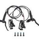 Hydraulic Disc Brake Set, Left Front 800mm & Right Rear 1550mm, Mountain Bike Brakes Set for Mountain Bike, Road Bike, Fat Bike(2 Piston)