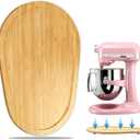 Bamboo Mixer Slider Compatible with KitchenAid 5-8 Qt Bowl Lift Stand Mixer, Appliance Sliding Mat Accessories and Attachments for Kitchen Aid, Countertop Moving Tray