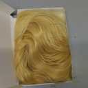 Girls Blonde Wig Long Kid Golden Blonde Wig with Flat Bangs Child Blond Wavy Curly Wigs Heat Resistant Synthetic Wigs with Cap