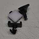 Suction Cup Mirror Phone Holder with Light, Travel Wall Phone Camera Mount for Makeup Content Creator Essentials, Mirror Tripod for Bathroom Kitchen Compatile with All Smooth Surface (Black)