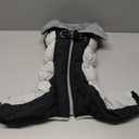 FUAMEY Dog Coat for Large Dogs,Waterproof Dog Winter Jacket with Harness Built in Puppy Cold Weather Coats Reflective Pet Vest with Zipper Warm Fleece Dogs Snowsuit Windproof Black L (L(chest:24in))