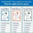 Hammermill Cardstock, Premium Color Copy, 80 lb, 8.5 x 11 - 1 Pack (250 Sheets) - 100 Bright, Made in the USA Card Stock, 120023R, White