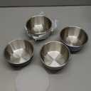 Elk and Friends Stainless Steel Bowls with Silicone Sleeve for Babies & Toddlers | Lids Included | Stay Put Suction | Cereal & Snack Bowls | 4 Pack (Sage/MistyBlue/Navy/Gray)