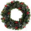 iumLeap Fall Wreath Christmas Garland Wreath Artificial Rattan Garland Christmas Home Decor DIY Hanging Weaved Garlands Decoracion Christmas Wreath