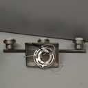 VINLUZ 3 Light Bathroom Vanity Light Fixture with Clear Glass Shade,Brushed Nickel Multi-Directional Rotating Metal Ceiling Spotlight Fixture with Adjustable Track Heads