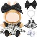 Cute Doll Clothes for Design Outfits Blind Mystery Box Accessories Mini Big Into Energy Monster Birthday Party Decoration Mini Pink Glasses Balloon Charm Figure