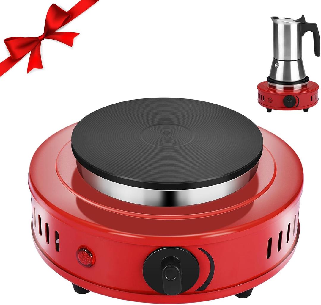 Artilife 500W Mini Hot Plate Small Hot Plate,Moka Pot Hot Plate,Portable Hot Plate,Perfect Size for Moka Pot