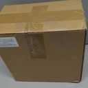 Bestluck 100 PCS Clear and Gold Plastic Plates for 50 Guests, Clear Disposable Plates Include 50 PCS Dinner Plates, 50 PCS Dessert Plates for Party, Wedding