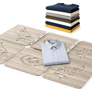 BoxLegend Shirt Folder Wooden Clothes Folding Board - No Bend, Gentle on Clothes, Eco-Friendly Laundry Folder for T Shirts, Pants, Sweaters & Delicates, Light Gray