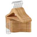 Kids Wooden Hangers 20 Pack, Natural Wooden Baby Hangers with Smooth Finish, Solid Wood Children Hanger for Clothes with Precisely-Cut Notches, Swivel Hook Baby Clothes Hanger for Closet