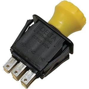 Stens PTO Switch 430-073 Compatible w/Replacement For John Deere 425, 455 G100, LX289, LT190 and LX288 lawn tractors, Sabre 2048HV garden tractor, Scotts S2554 garden tractor AM127393, AM124140 Yellow