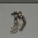 Furniware 2 Pack 1 Pair 135 Degree Lazy Susan Hinges Full Overlay Concealed for Cabinet, Cupboard, Folded Door, Combination with Screws(Regular)