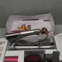 Shark FlexFusion Hair Dryer with Fusion Hair Brush, Ceramic Air Styler with Auto-Wrap Hair Curlers & Concentrator, Ceramic Plates, Metallic Mist HD641